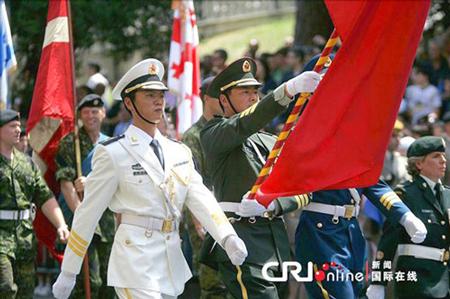 中國儀仗隊參加俄羅斯閱兵，展現(xiàn)軍威與友誼的壯麗畫卷，中俄友誼見證，中國儀仗隊參加俄羅斯閱兵，壯麗畫卷展現(xiàn)軍威與深情友誼